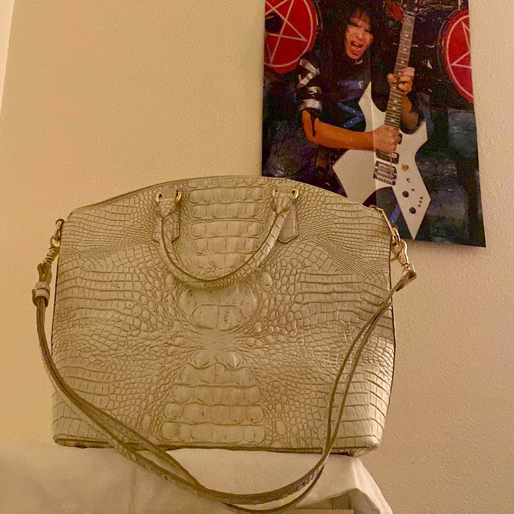 Brahmin Duxbury Satchel in Ivory